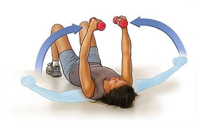 Exercicios con pesas para aumentar o peito
