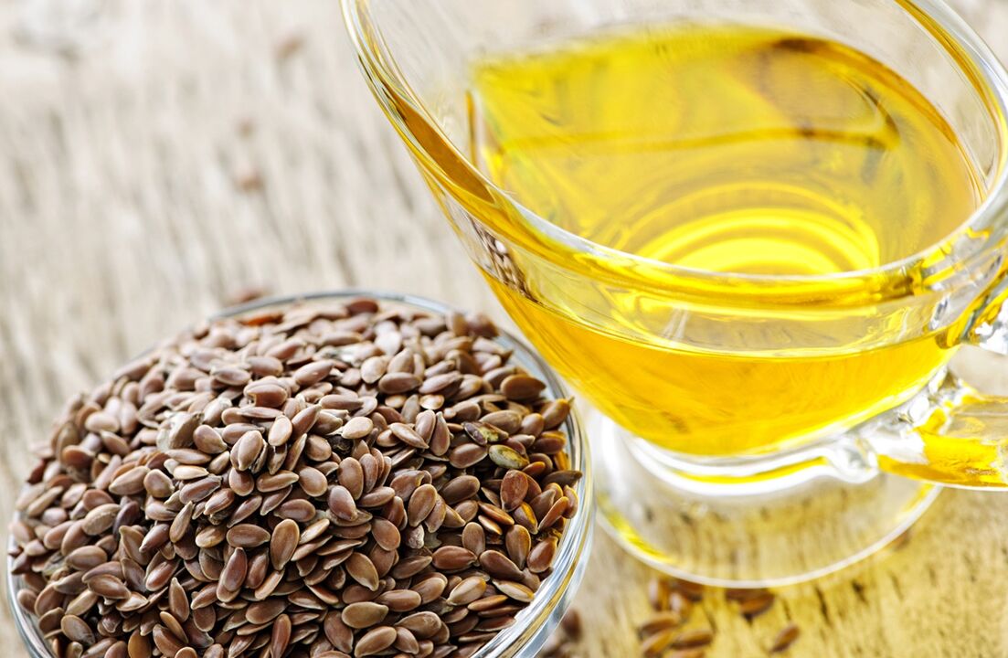 Aceite de linhaça para a ampliación do peito